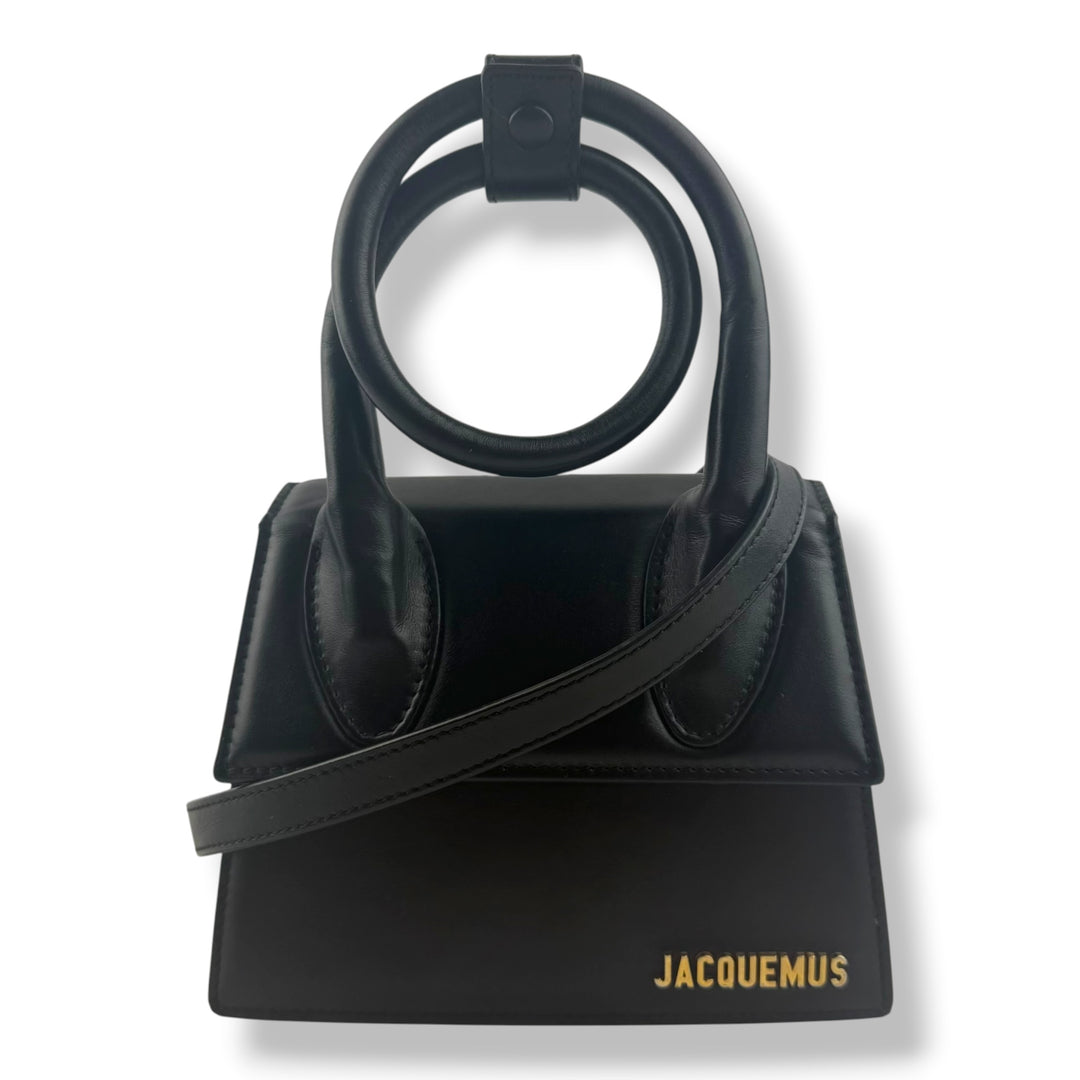 Jacquemus Le Chiquito Noeud Black Crossbody Handbag