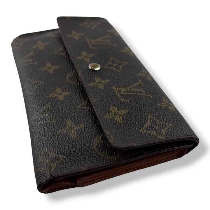 Louis Vuitton Vintage Trifold Brown Monogram Femme Wallet