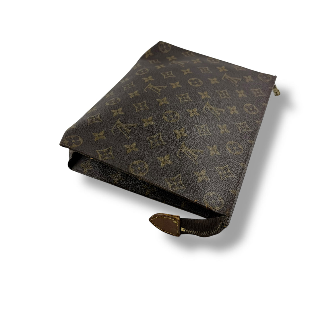 Louis Vuitton Vintage Brown Monogram Toiletry Pouch 26 Bag