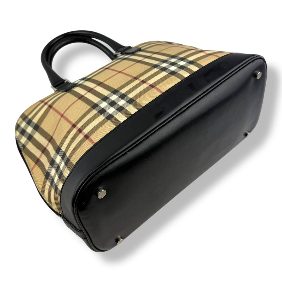 Burberry Nova Vintage Check Dome Handbag