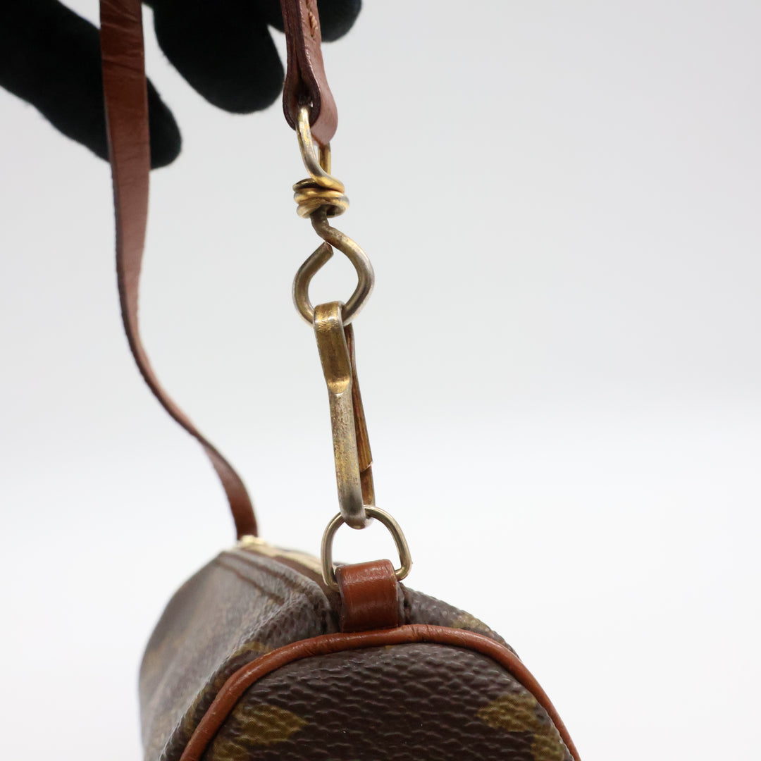 Louis Vuitton Vintage Brown Monogram Mini Papillon Pouch