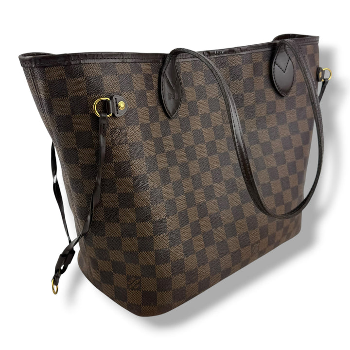 Louis Vuitton Brown Damier Neverfull MM Handbag