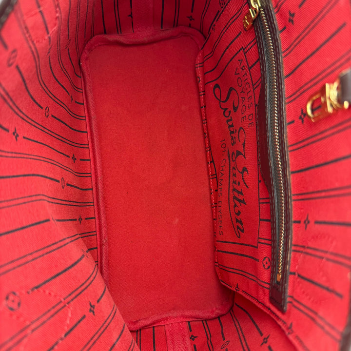 Louis Vuitton Brown Damier Neverfull PM Handbag