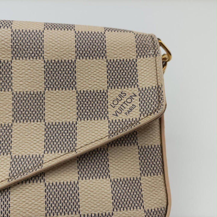 Louis Vuitton Felicie Pochette Damier Azur Handbag
