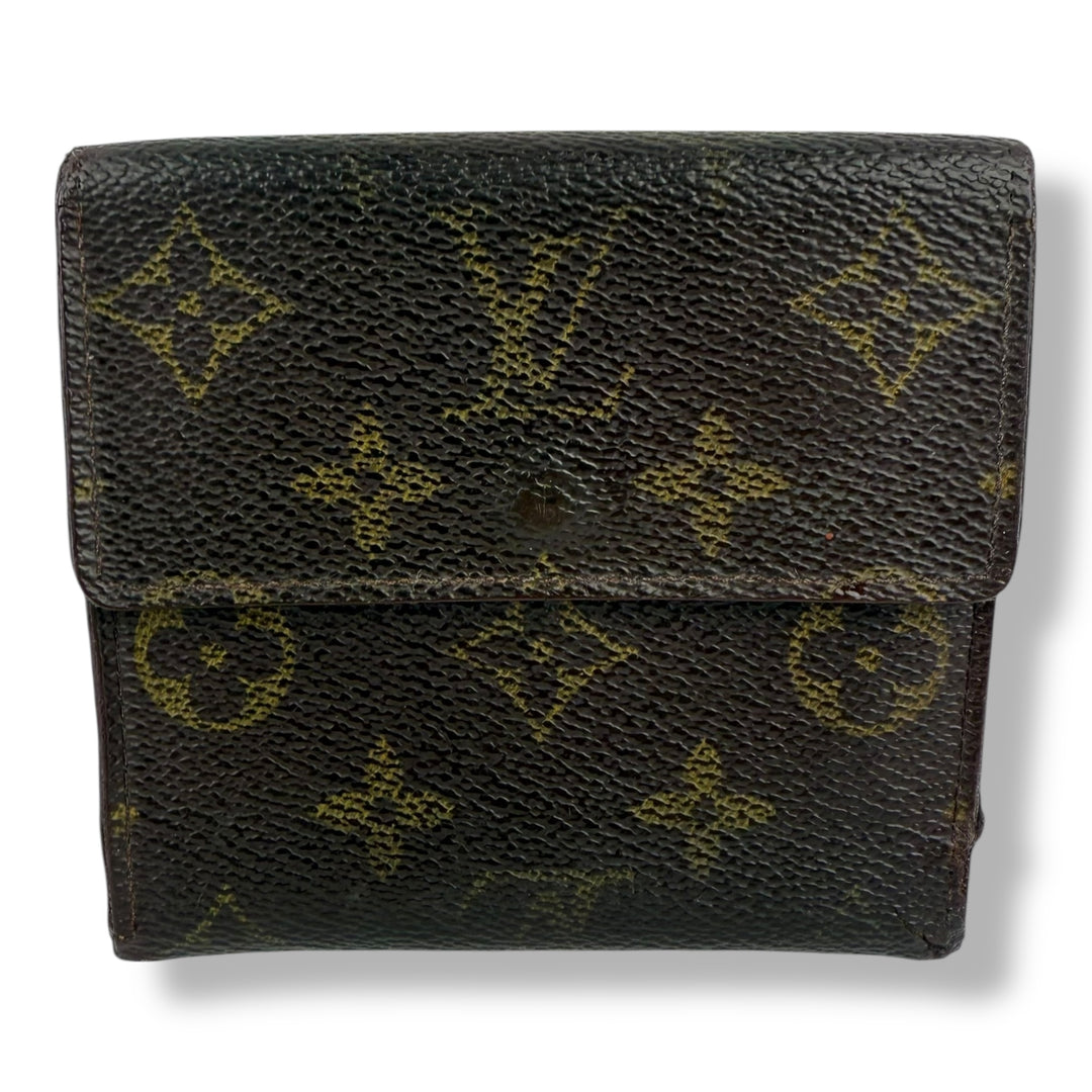 Louis Vuitton Vintage Brown Monogram Compact Bifold Wallet Purse