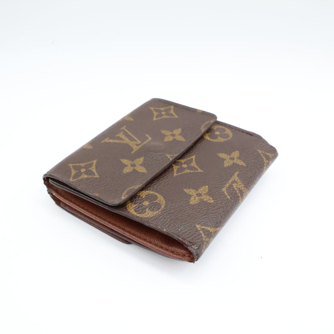 Louis Vuitton Vintage Brown Monogram Compact Bifold Wallet Purse