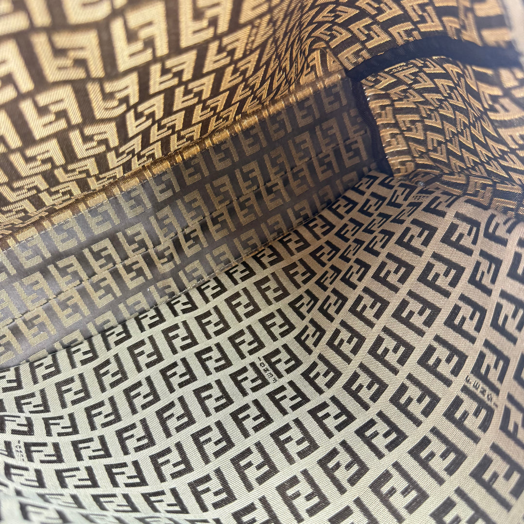 Fendi Zucca Beige Monogram Tote Handbag