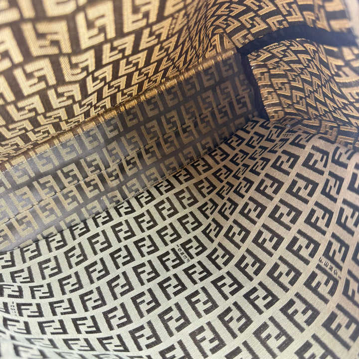 Fendi Zucca Beige Monogram Tote Handbag