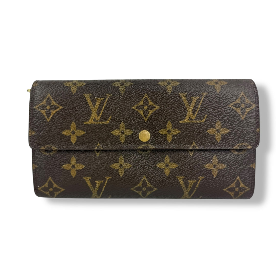 Louis Vuitton Sarah Brown Monogram Femme Wallet