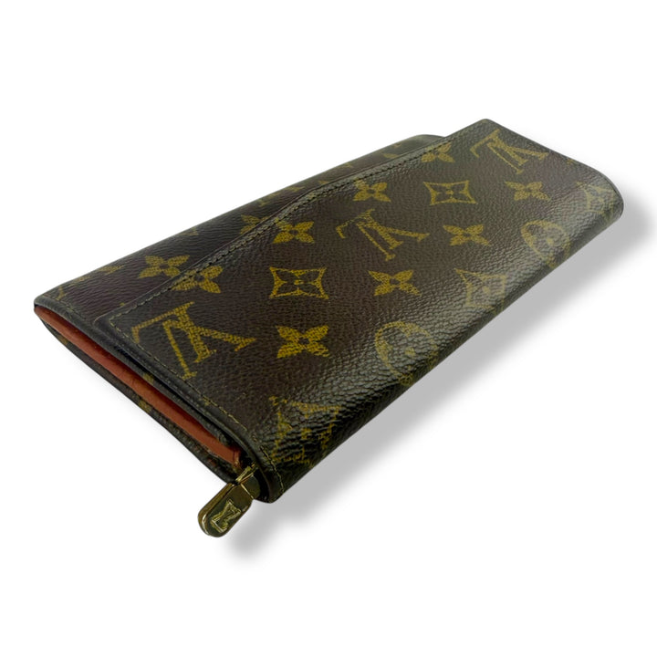 Louis Vuitton Vintage Brown Monogram Long Femme Wallet