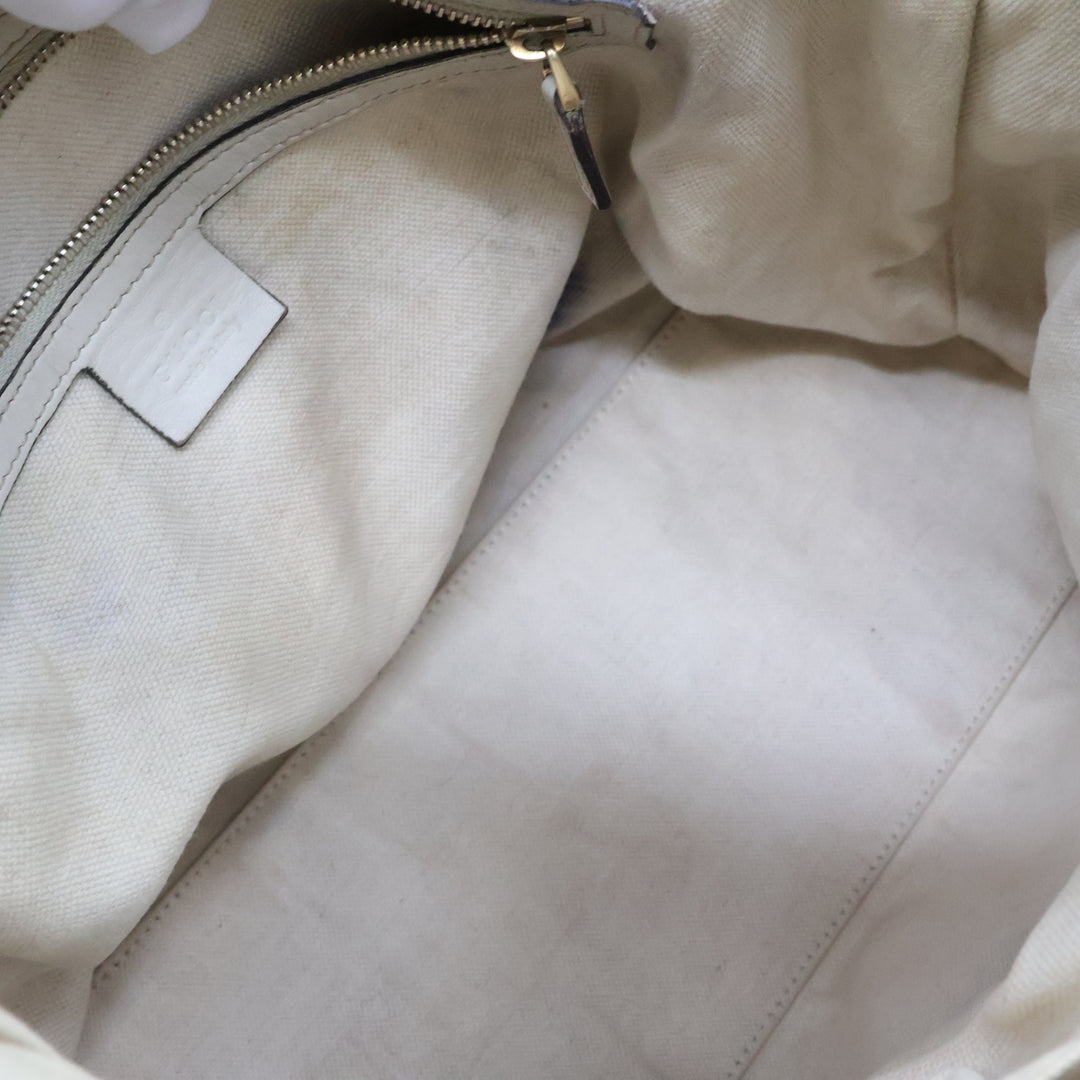 Gucci GG Guccissima Shoulder Beige Abbey D-Ring Tote Handbag
