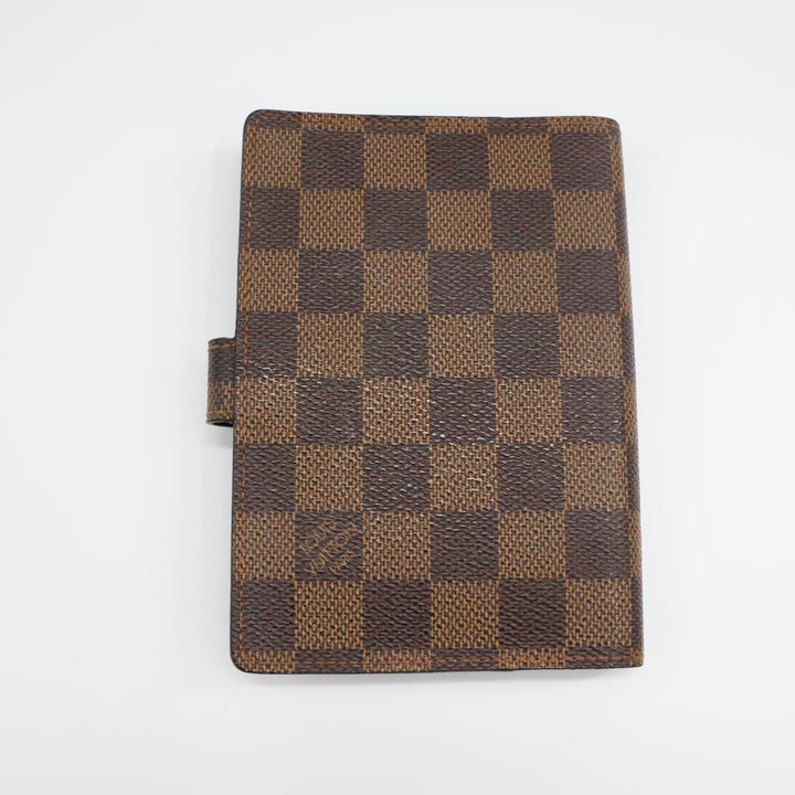Louis Vuitton Brown Damier PM Ring Agenda Wallet