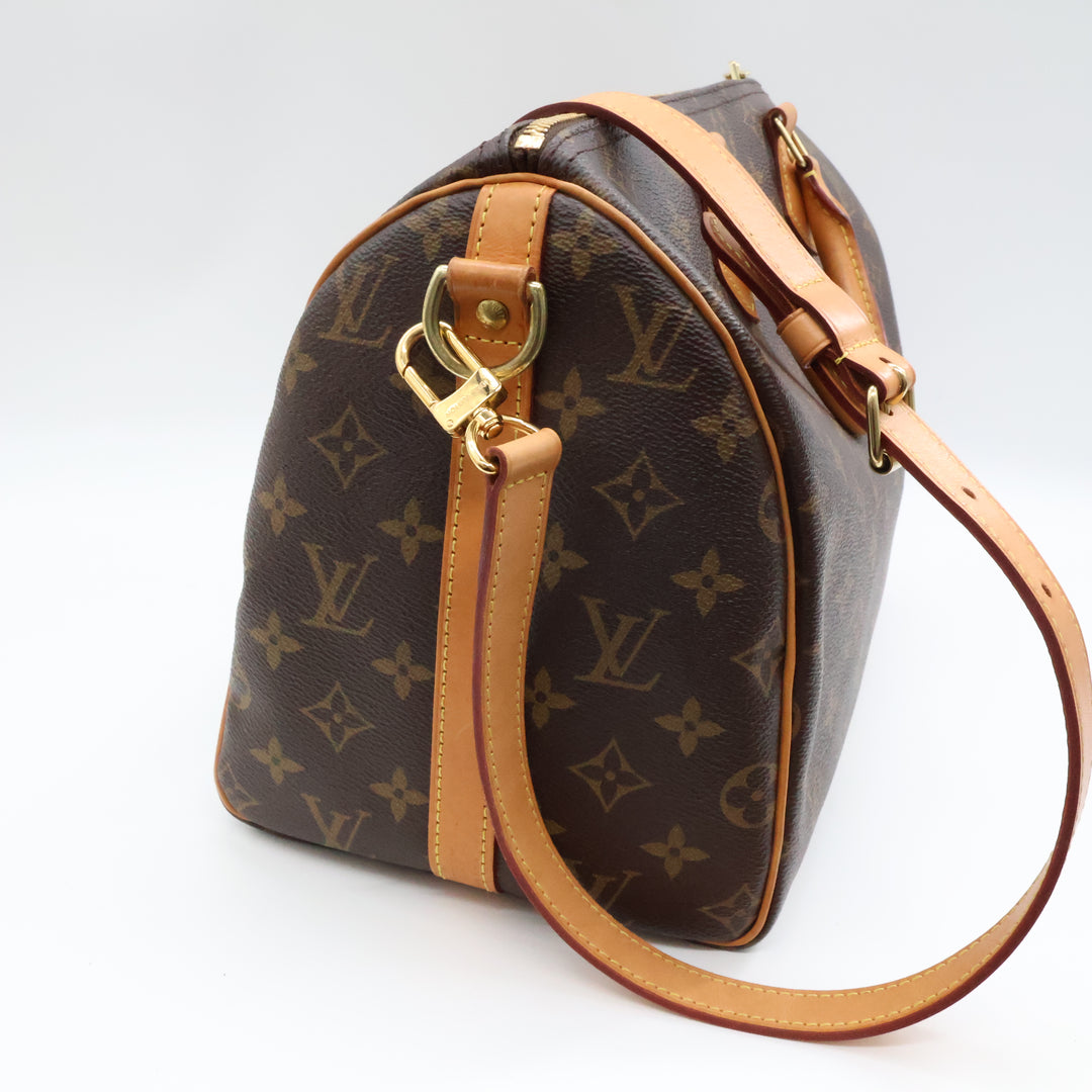 Louis Vuitton Brown Monogram Speedy Bandouliere 30 Handbag