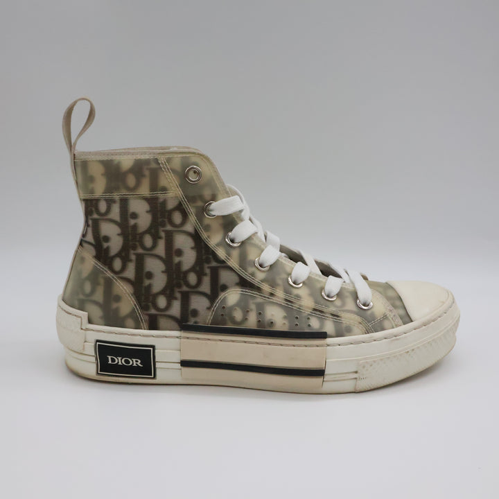 Dior B23 Beige Oblique High Sneakers UK 4 / EU 37