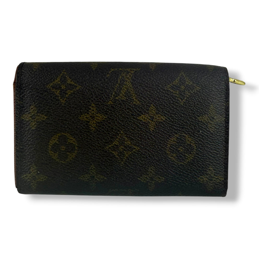 Louis Vuitton Vintage Brown Monogram Zippy Clip Purse 7778