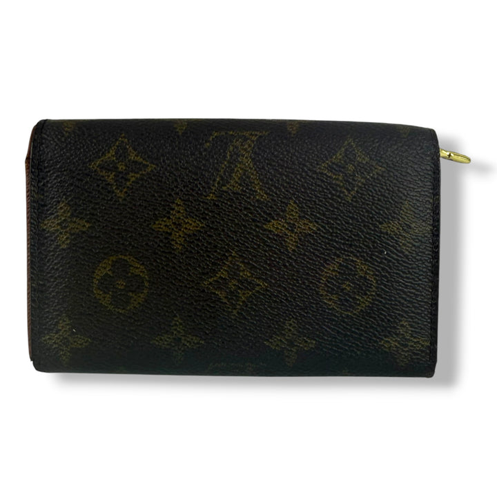 Louis Vuitton Vintage Brown Monogram Zippy Clip Purse 7778
