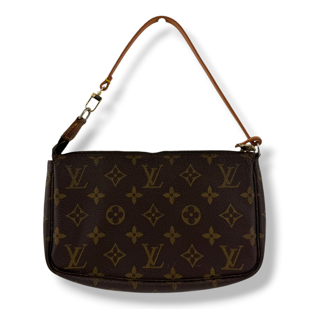 Louis Vuitton Medium Pochette Accessories Brown Monogram Clutch Bag