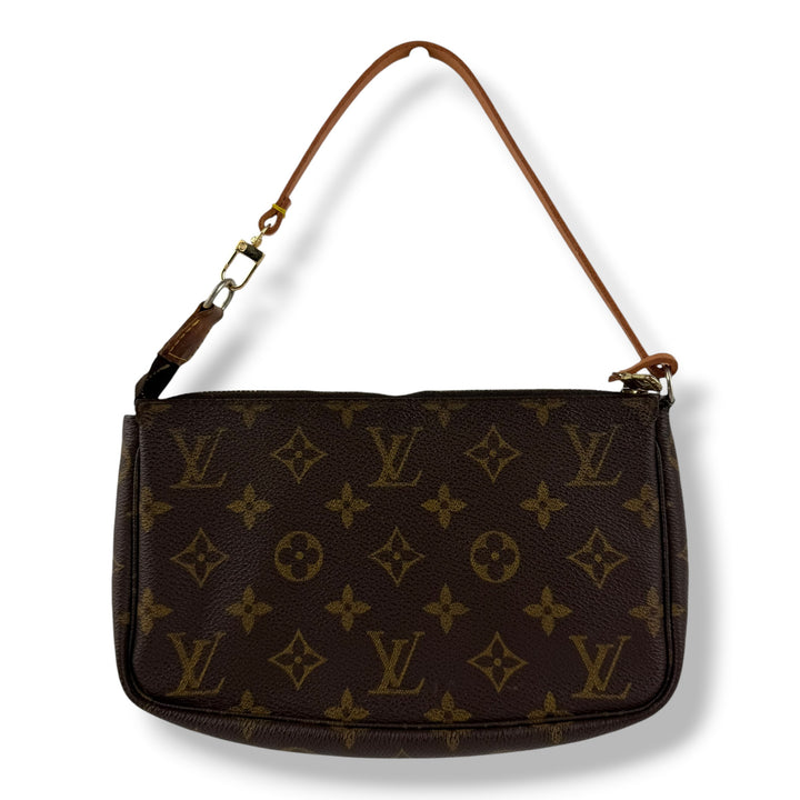 Louis Vuitton Medium Pochette Accessories Brown Monogram Clutch Bag