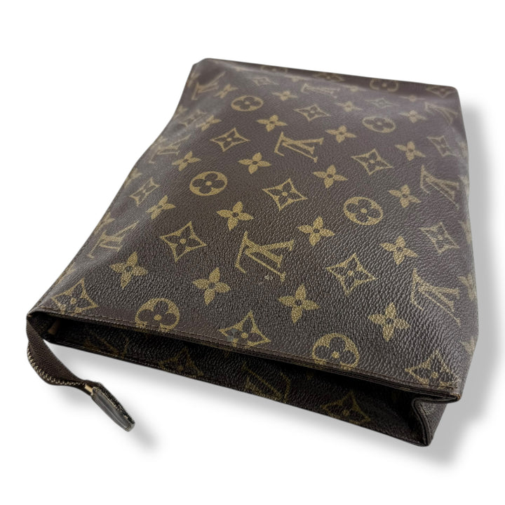 Louis Vuitton Vintage Brown Monogram Toiletry Pouch 26 Bag