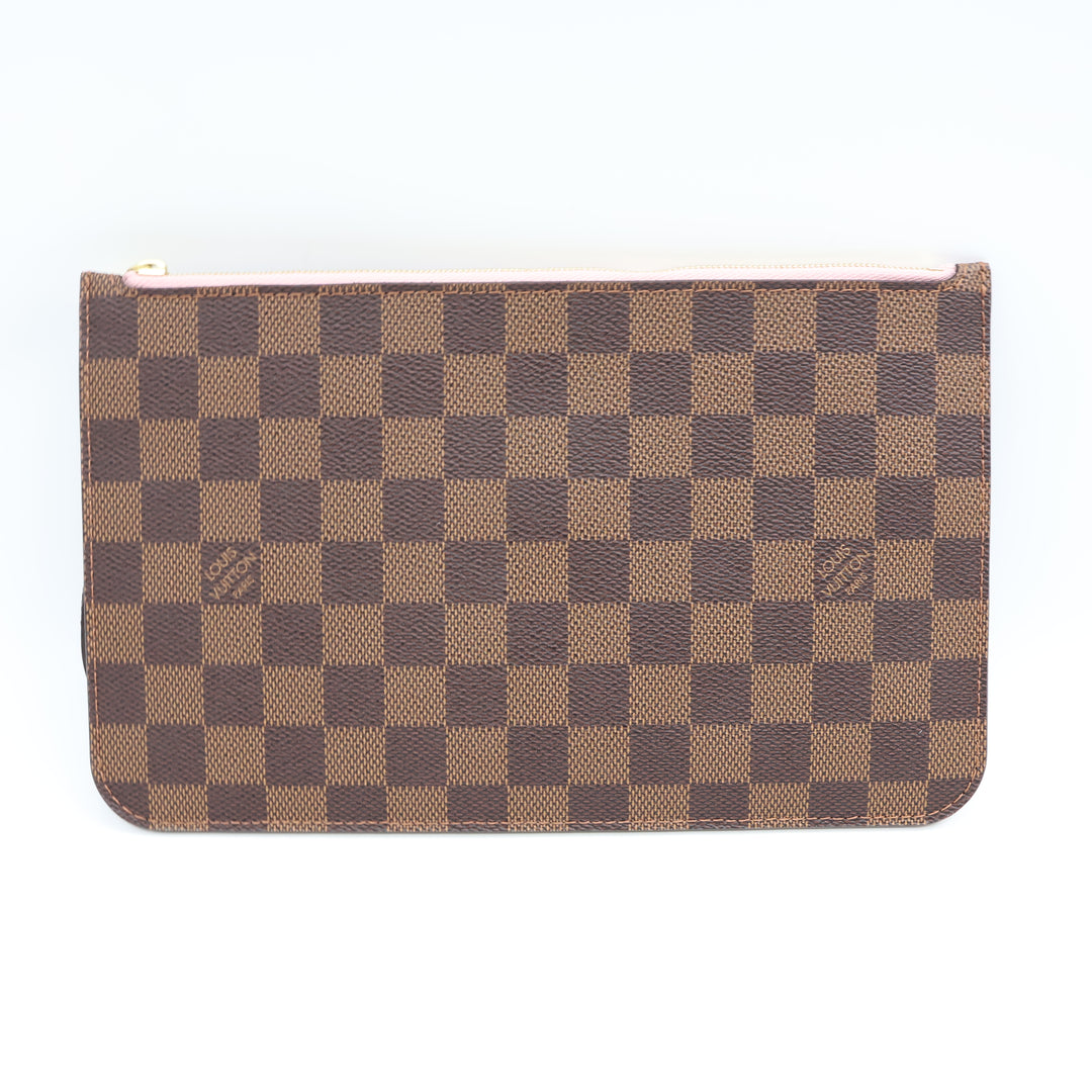 Louis Vuitton Damier Ebene Neverfull MM Clutch Pouch