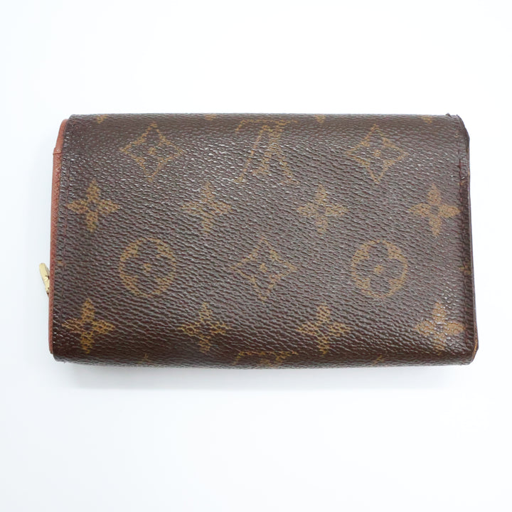 Louis Vuitton Brown Monogram Small Zippy Purse 8594