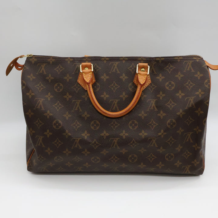 Louis Vuitton Brown Monogram Speedy 40 Handbag