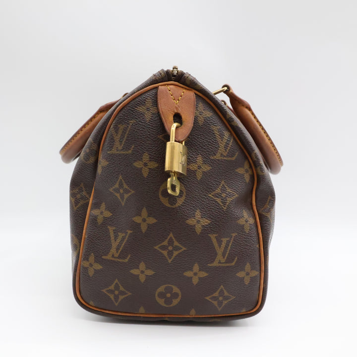 Louis Vuitton Vintage Brown Monogram Speedy 25 Handbag