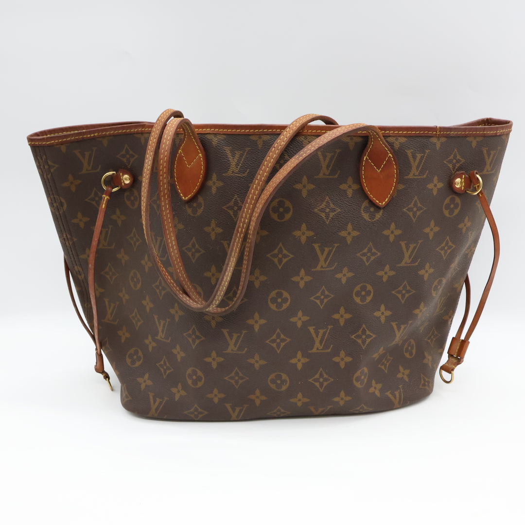 Louis Vuitton Brown Monogram Neverfull MM Handbag