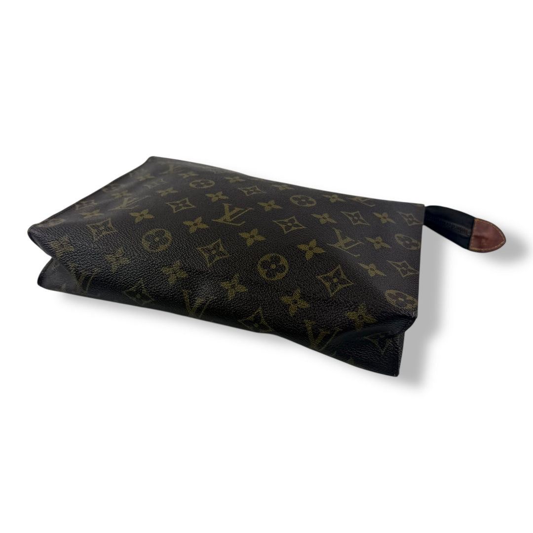 Louis Vuitton Vintage Brown Monogram Toiletry Pouch 26 Bag