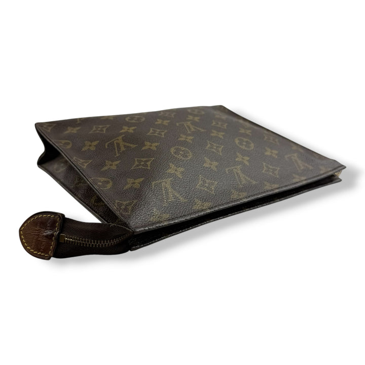 Louis Vuitton Vintage Brown Monogram Toiletry Pouch 26 Bag