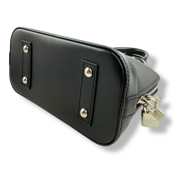 Louis Vuitton Alma BB Black Epi Leather Handbag