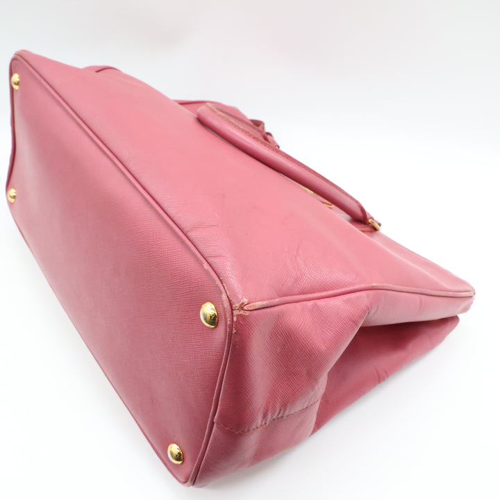 Prada Galleria Lux Saffiano Tote Pink Leather Handbag