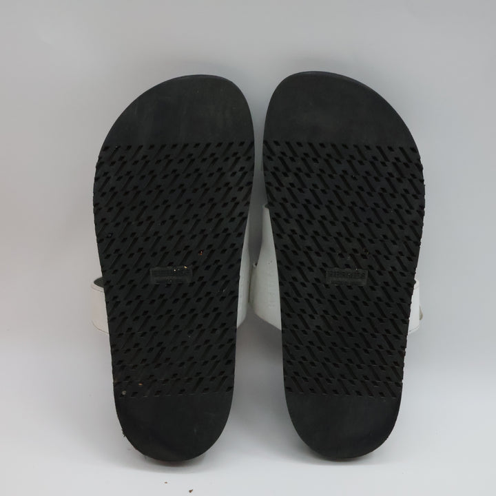 Hermes Chypre Black/White Sandals UK 5 EU 38