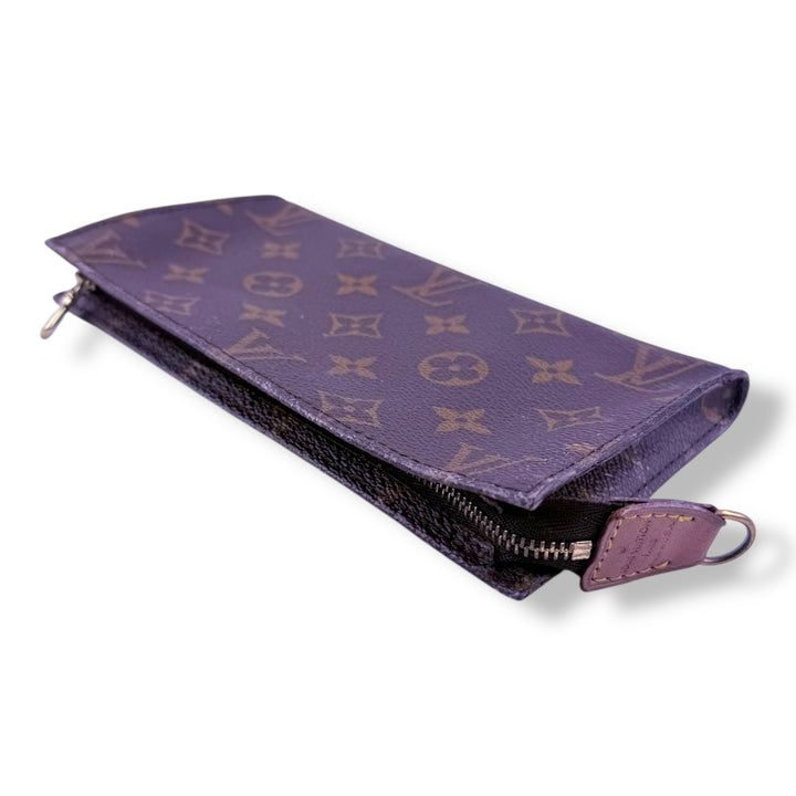 Louis Vuitton Brown Monogram Classic Signature Mini Pouch Bag W/ added chain