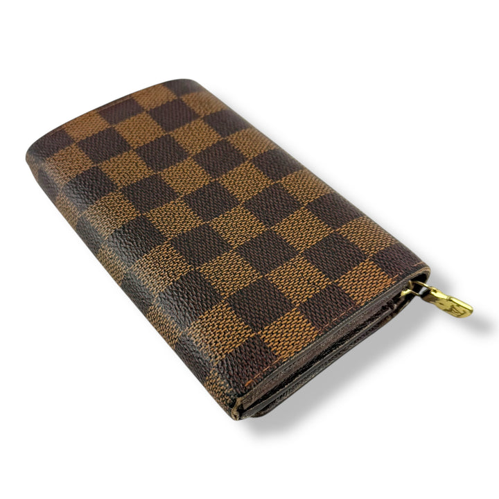 Louis Vuitton Brown Damier Compact Zippy Wallet