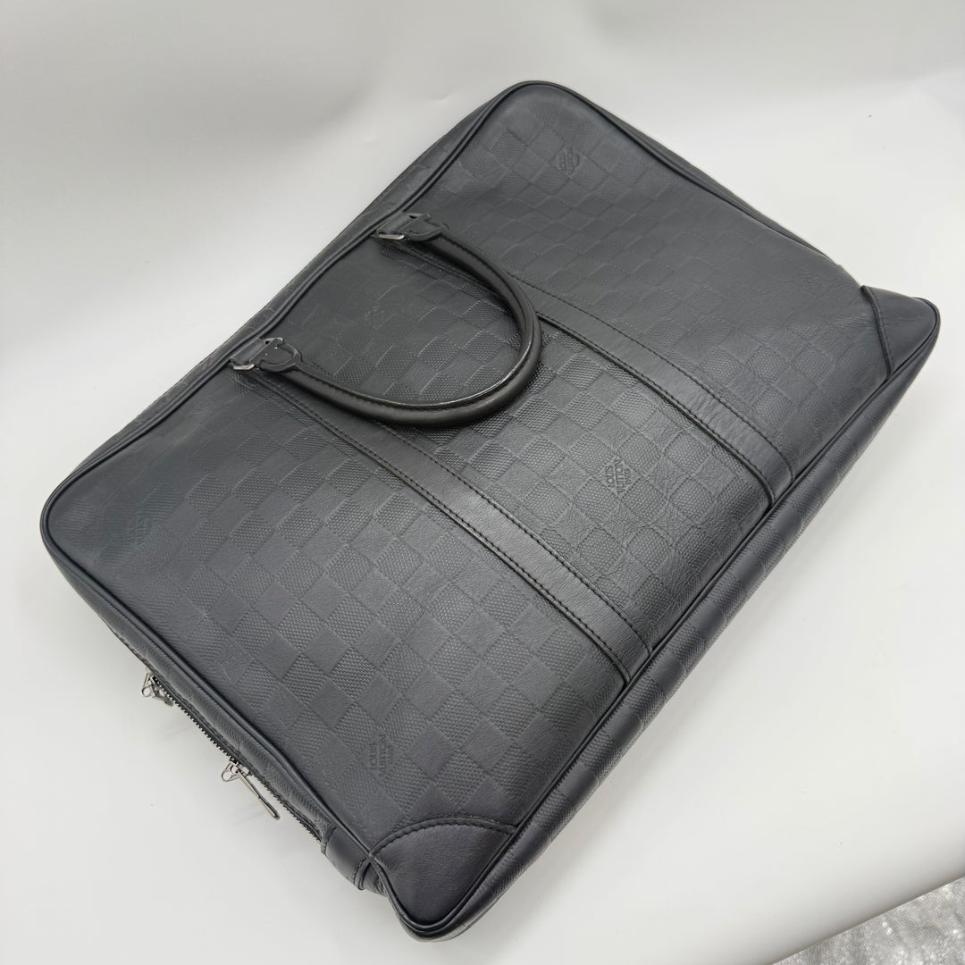 Louis Vuitton Port Documents Voyage Business Bag Infini Leather