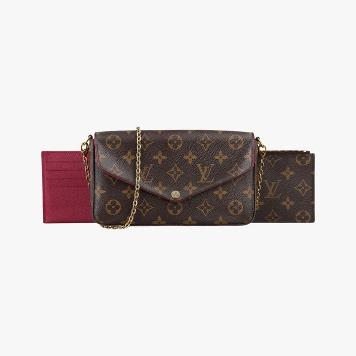 Louis Vuitton Felicie Pochette Brown Monogram Handbag