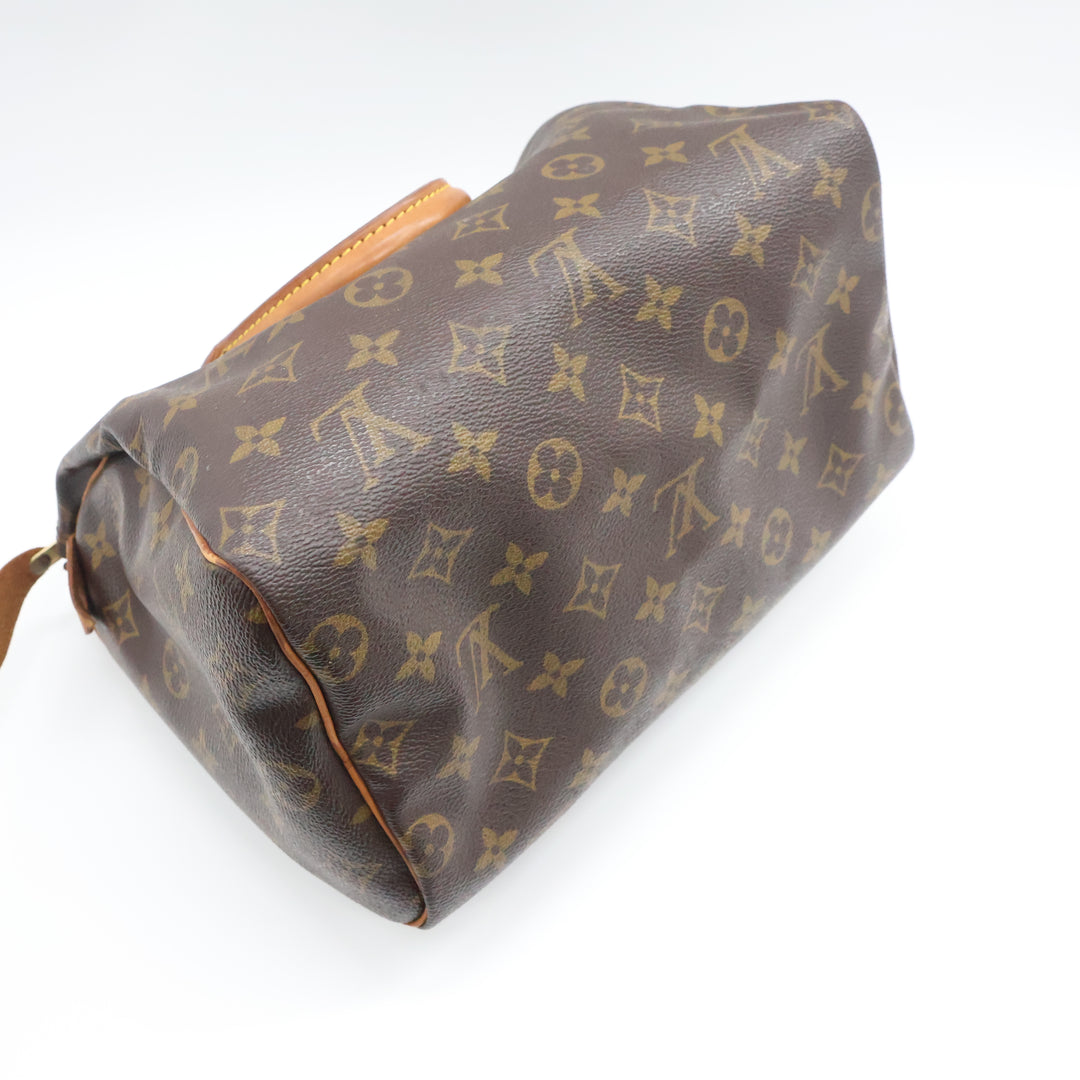 Louis Vuitton Vintage Brown Monogram Speedy 25 Handbag