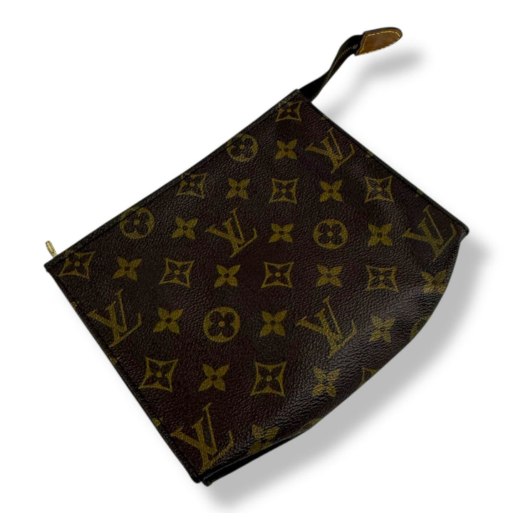 Louis Vuitton Vintage Brown Monogram Toiletry Pouch 19 Bag