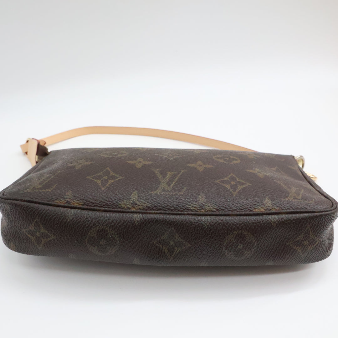 Louis Vuitton Pochette Accessories Brown Monogram Clutch Bag