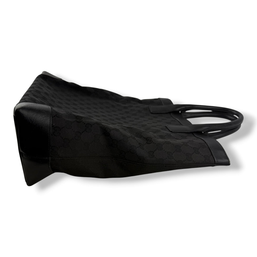 Gucci GG Canvas Black Tote Bag
