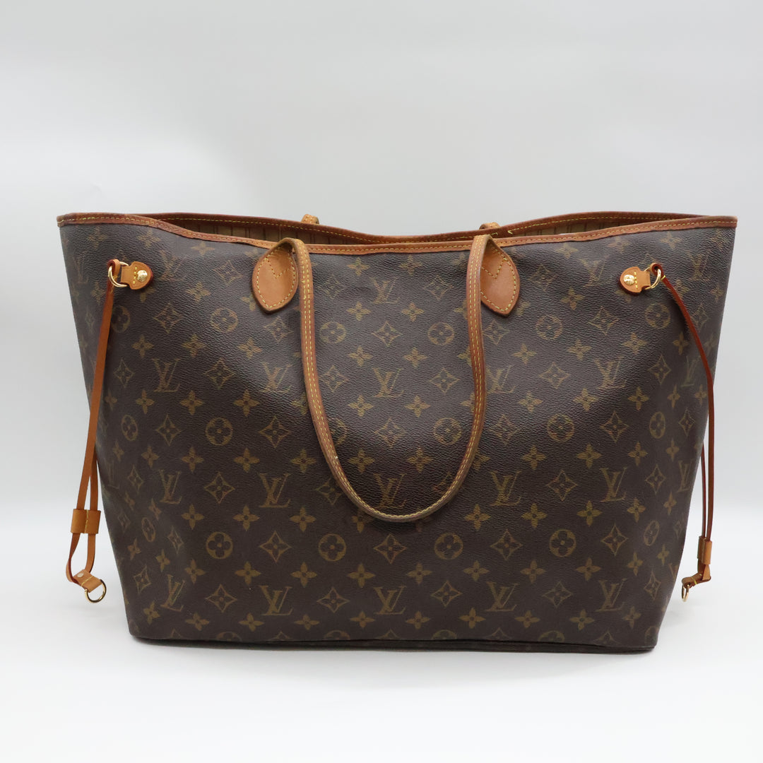 Louis Vuitton Brown Monogram Neverfull GM Handbag