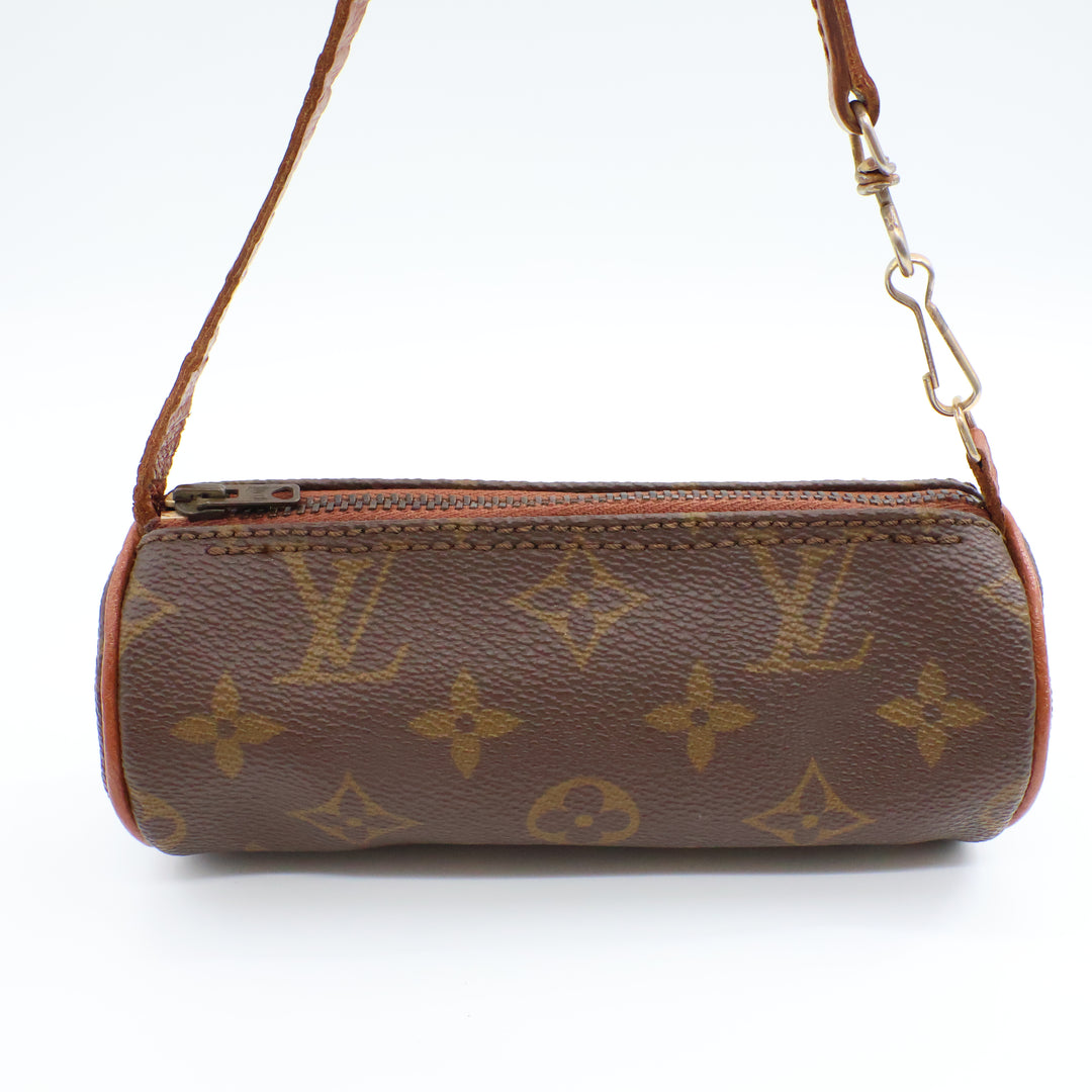 Louis Vuitton Vintage Brown Monogram Mini Papillon Pouch