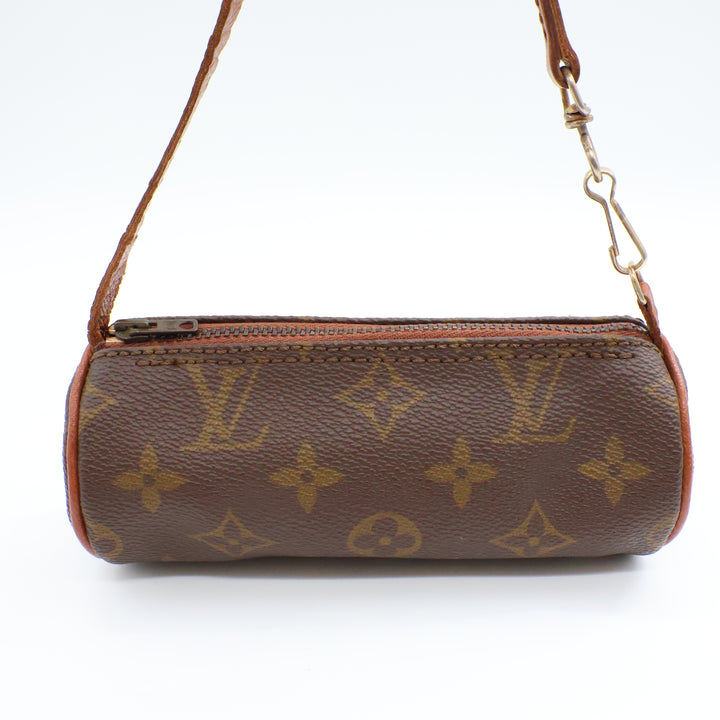 Louis Vuitton Vintage Brown Monogram Mini Papillon Pouch