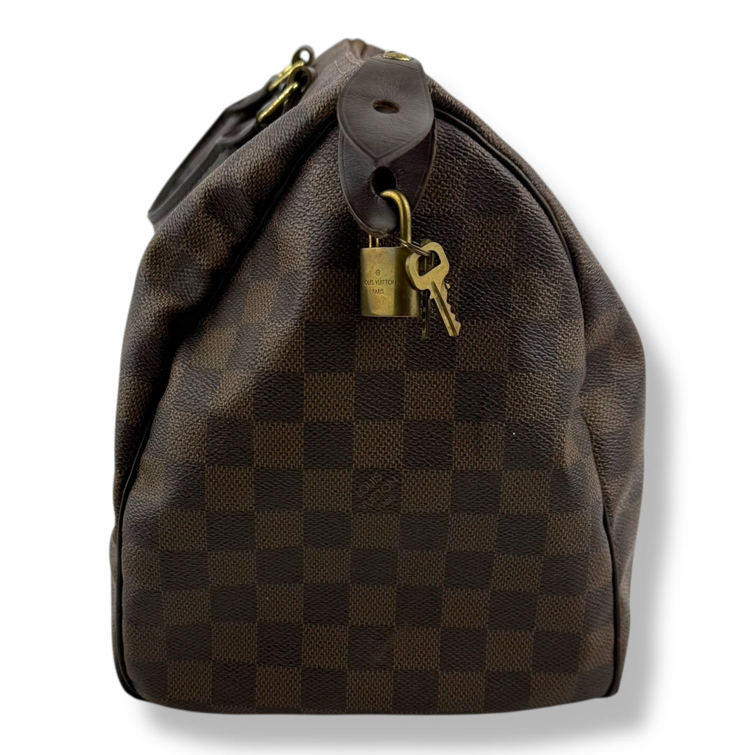 Louis Vuitton Speedy 35 Brown Damier Handbag