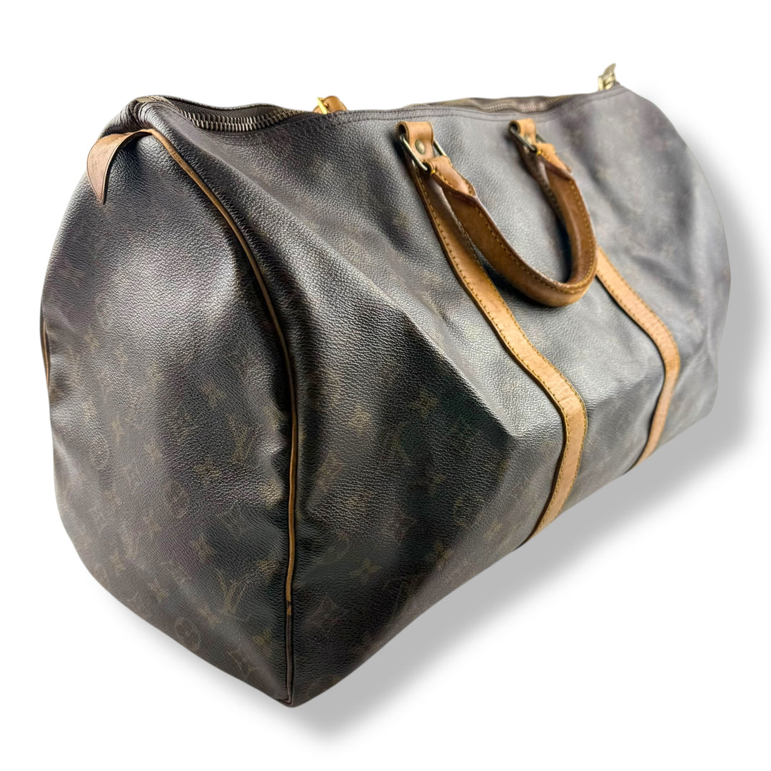 Louis Vuitton Vintage Brown Monogram 50 Keepall Duffle Bag
