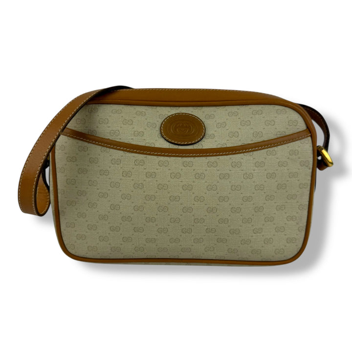Gucci GG Beige Monogram Shoulder Crossbody Bag