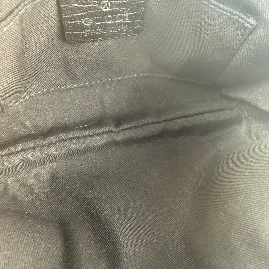 Gucci GG Black Wristlet Pouch