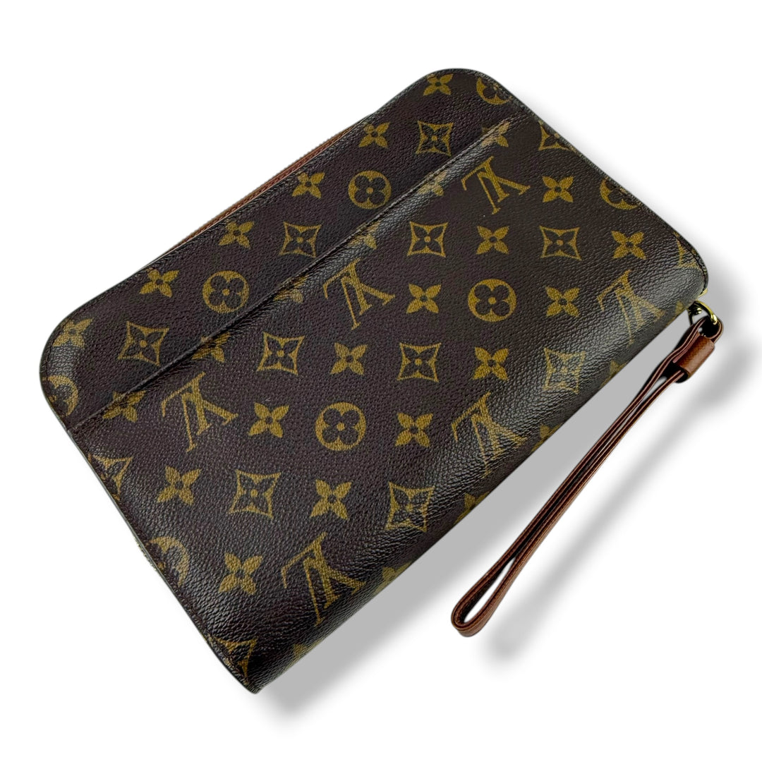 Louis Vuitton Brown Monogram Orsay Clutch Bag