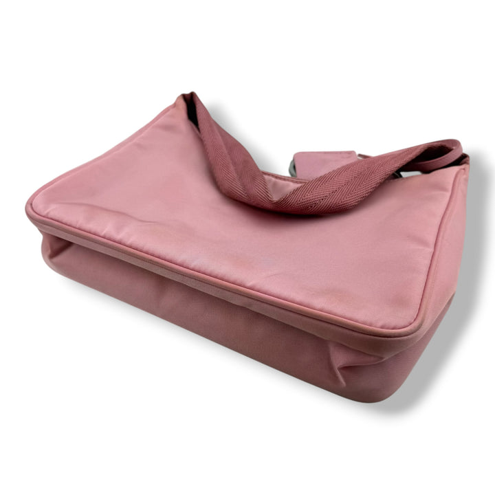 Prada Pink Nylon Re-Edition Pochette Handbag